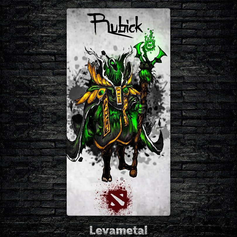 متال پوستر rubick از گیم دوتا2 , dota2 با کد D-583
