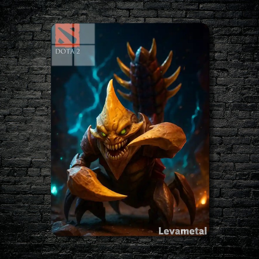 متال پوستر sand king از گیم دوتا2 , dota2 با کد D-607