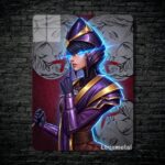متال پوستر silencer از گیم دوتا2 , dota2 با کد D-724