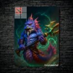 متال پوستر slardar از گیم دوتا2 , dota2 با کد D-741