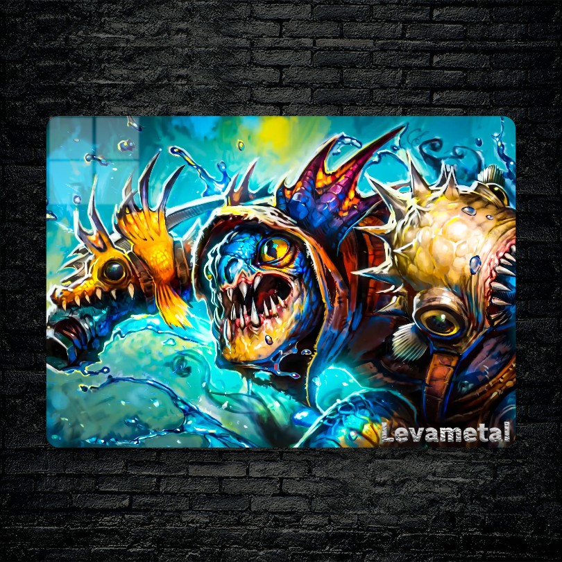 متال پوستر slark از گیم دوتا2 , dota2 با کد D-755