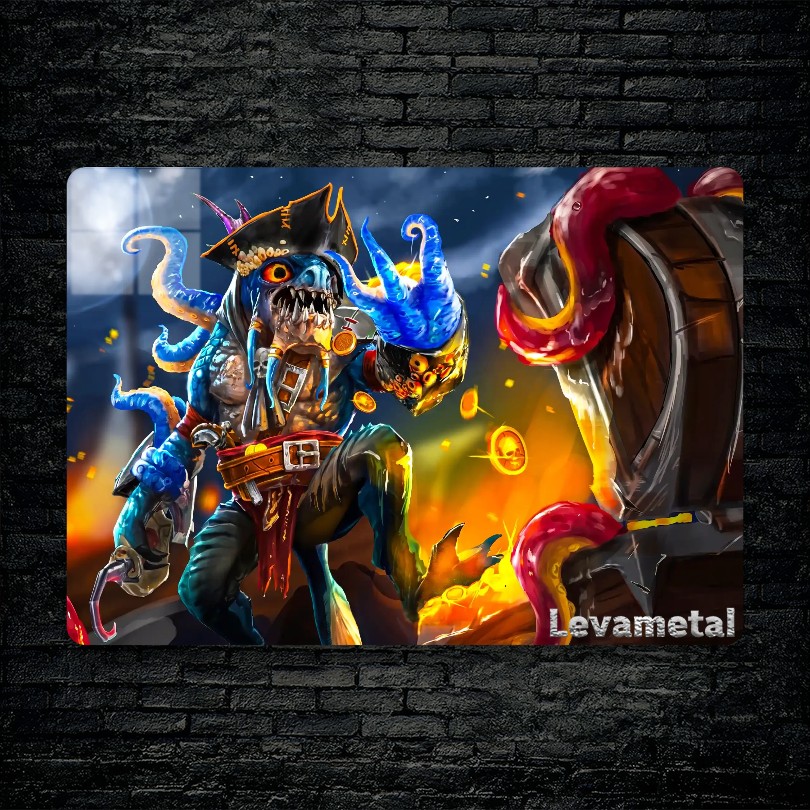 متال پوستر slark از گیم دوتا2 , dota2 با کد D-762