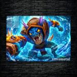 متال پوستر slark از گیم دوتا2 , dota2 با کد D-768