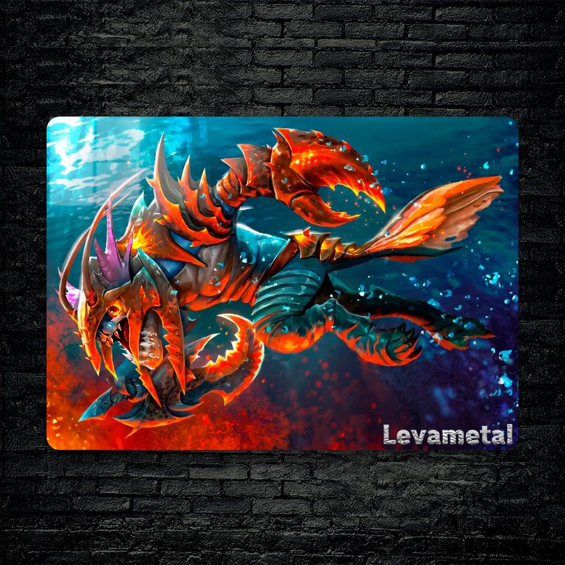 متال پوستر slark از گیم دوتا2 , dota2 با کد D-772