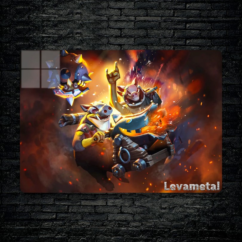 متال پوستر Techies از گیم دوتا2 , dota2 با کد D-914