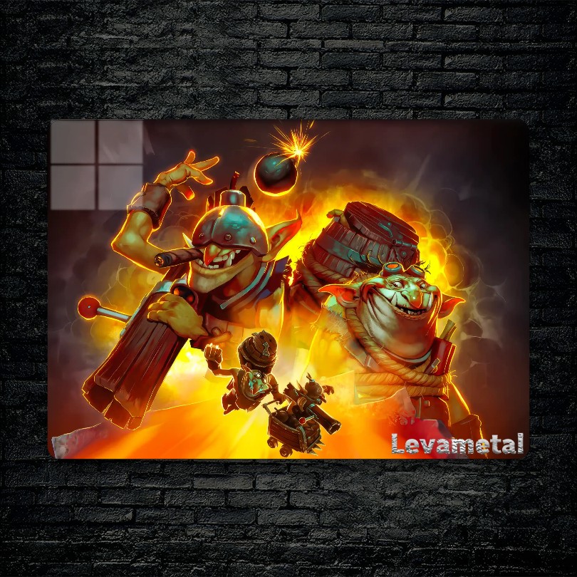 متال پوستر Techies از گیم دوتا2 , dota2 با کد D-917