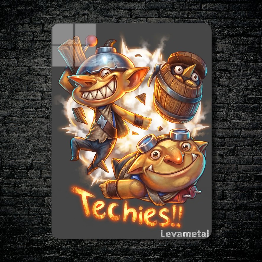 متال پوستر Techies از گیم دوتا2 , dota2 با کد D-919