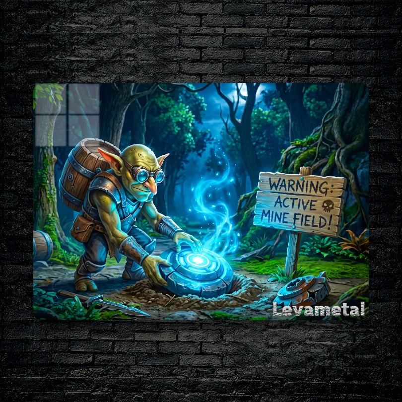 متال پوستر Techies از گیم دوتا2 , dota2 با کد D-922