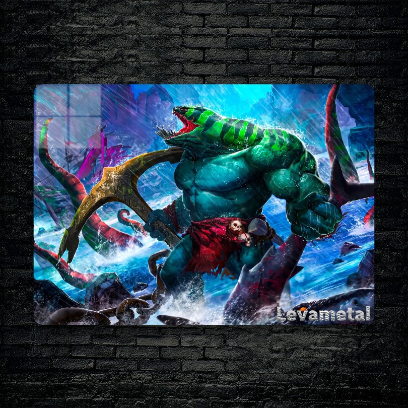 متال پوستر tidehunter از گیم دوتا2 , dota2 با کد E-002