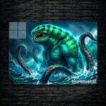 متال پوستر tidehunter از گیم دوتا2 , dota2 با کد E-009
