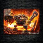 متال پوستر timbersaw از گیم دوتا2 , dota2 با کد E-017