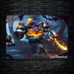 متال پوستر timbersaw از گیم دوتا2 , dota2 با کد E-029