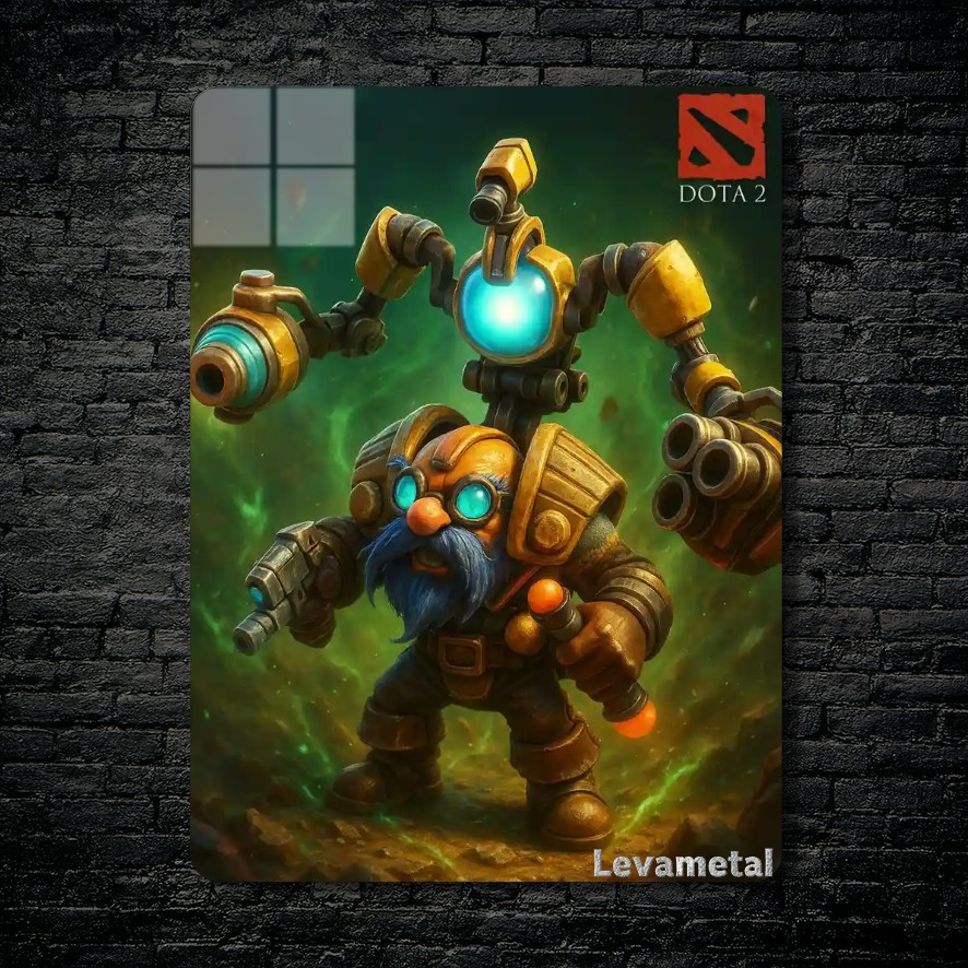 متال پوستر tinker از گیم دوتا2 , dota2 با کد E-032