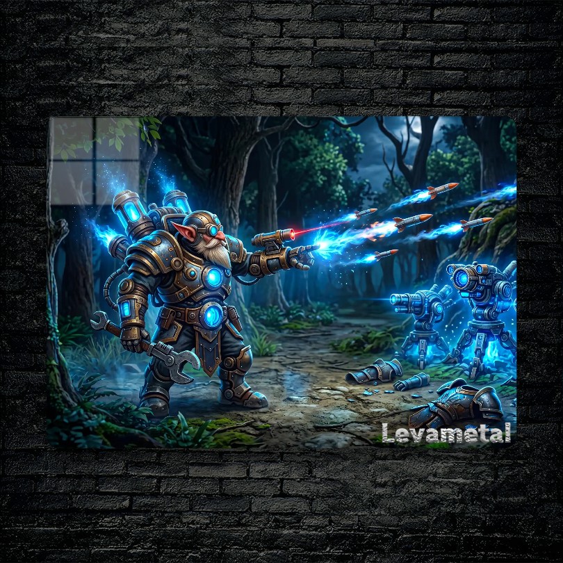 متال پوستر tinker از گیم دوتا2 , dota2 با کد E-040