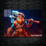 متال پوستر troll warlord از گیم دوتا2 , dota2 با کد E-095