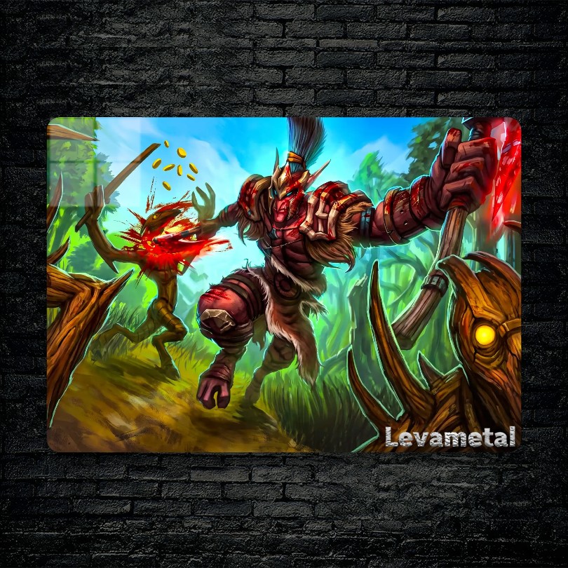 متال پوستر troll warlord از گیم دوتا2 , dota2 با کد E-103