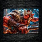 متال پوستر troll warlord از گیم دوتا2 , dota2 با کد E-105