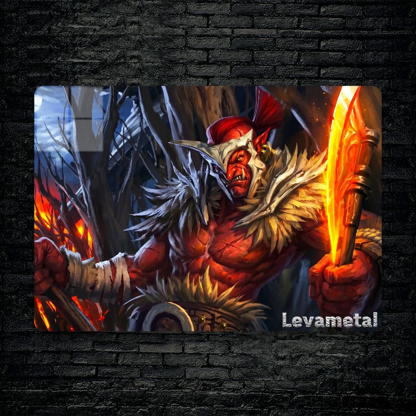 متال پوستر troll warlord از گیم دوتا2 , dota2 با کد E-106