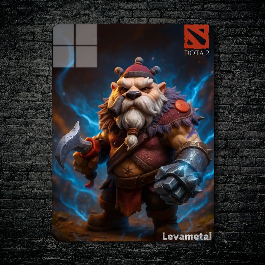 متال پوستر tusk از گیم دوتا2 , dota2 با کد E-107
