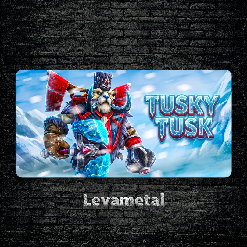 متال پوستر tusk از گیم دوتا2 , dota2 با کد E-110