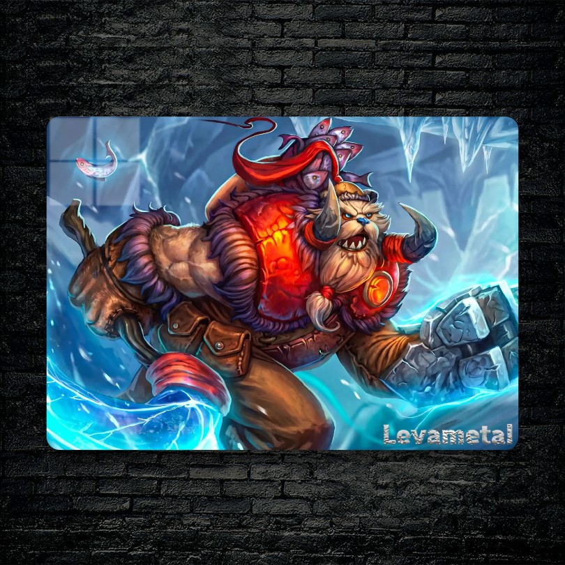 متال پوستر tusk از گیم دوتا2 , dota2 با کد E-111