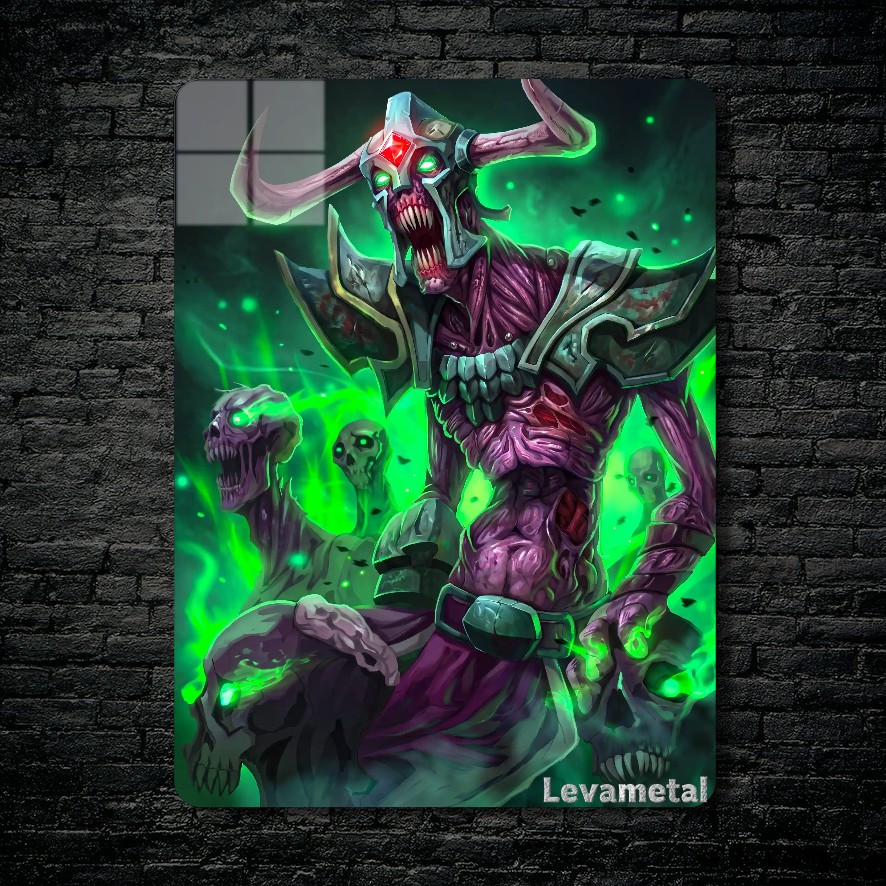 متال پوستر undying از گیم دوتا2 , dota2 با کد E-155