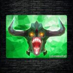 متال پوستر undying از گیم دوتا2 , dota2 با کد E-158