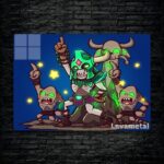متال پوستر undying از گیم دوتا2 , dota2 با کد E-166