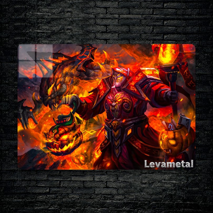 متال پوستر warlock از گیم دوتا2 , dota2 با کد E-189