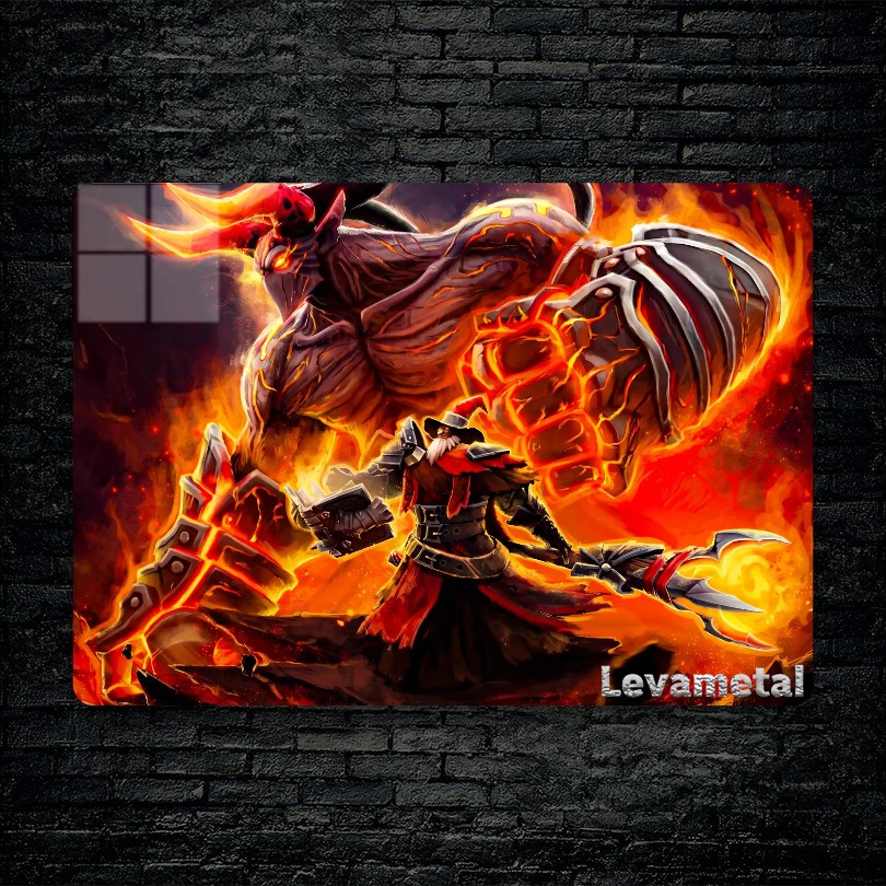 متال پوستر warlock از گیم دوتا2 , dota2 با کد E-192