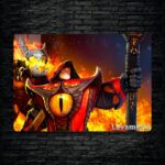 متال پوستر warlock از گیم دوتا2 , dota2 با کد E-201