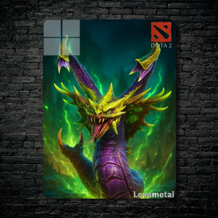 متال پوستر venomancer از گیم دوتا2 , dota2 با کد E-313