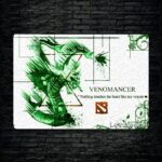 متال پوستر venomancer از گیم دوتا2 , dota2 با کد E-330