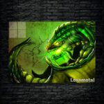 متال پوستر viper از گیم دوتا2 , dota2 با کد E-343