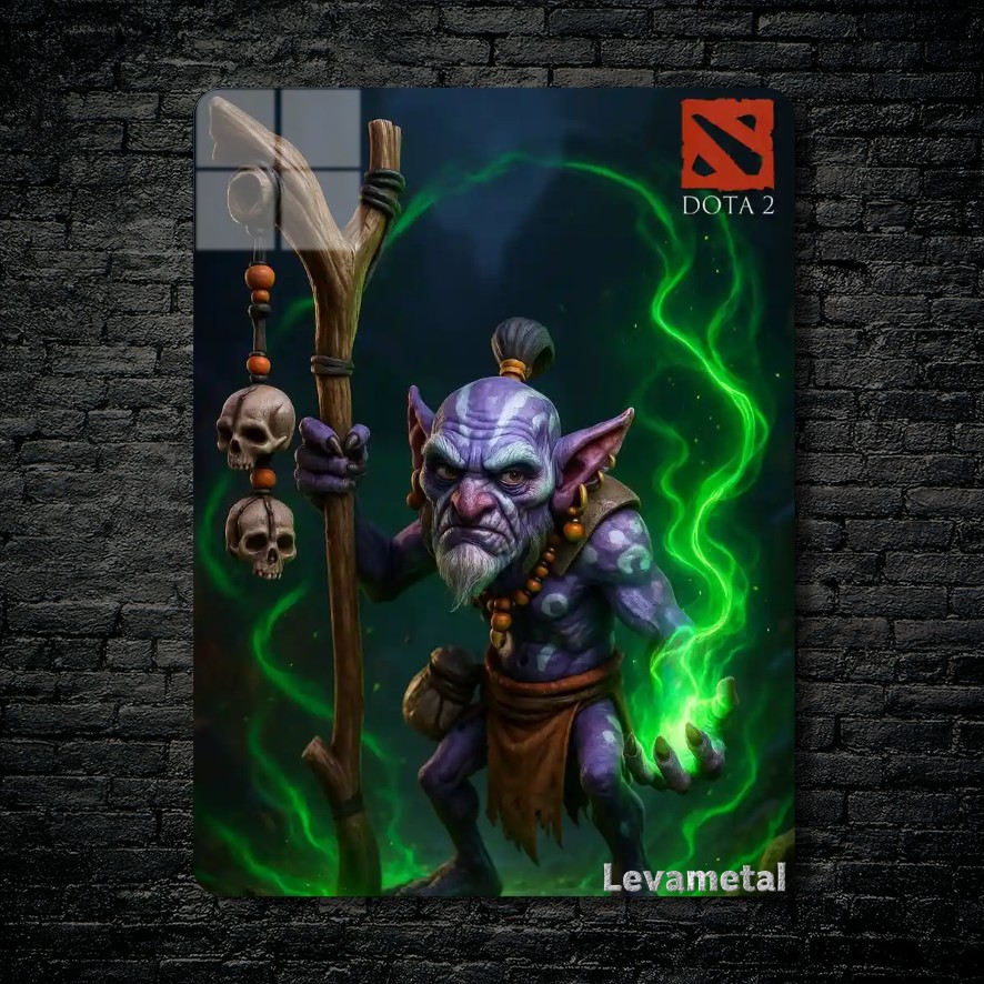 متال پوستر witch doctor از گیم دوتا2 , dota2 با کد E-400