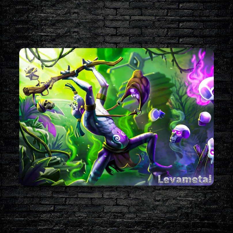 متال پوستر witch doctor از گیم دوتا2 , dota2 با کد E-404
