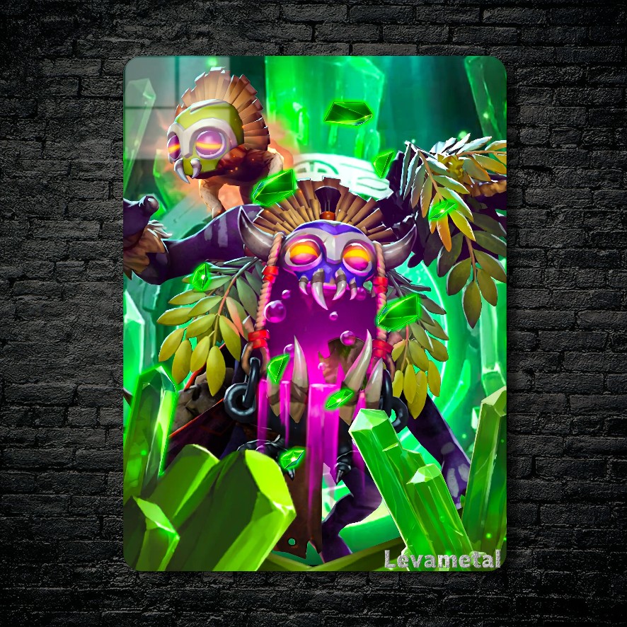 متال پوستر witch doctor از گیم دوتا2 , dota2 با کد E-405