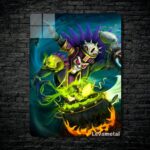 متال پوستر witch doctor از گیم دوتا2 , dota2 با کد E-414