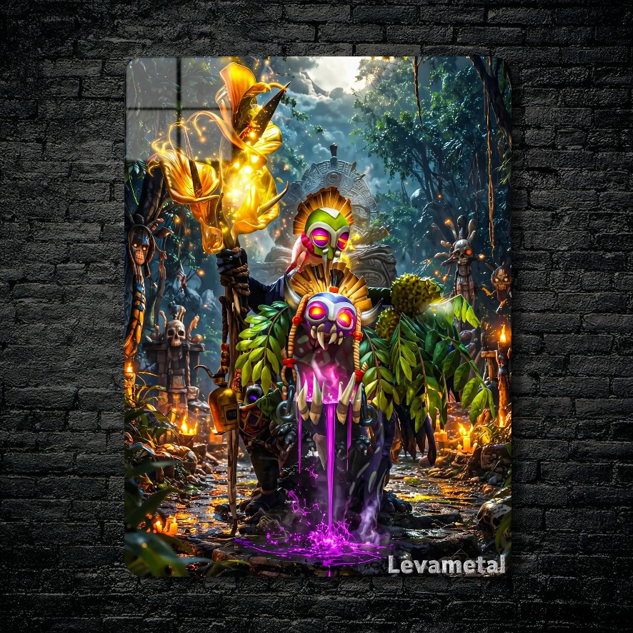 main-mockup-24652-1785261746.jpeg متال پوستر witch doctor از گیم دوتا2 , dota2 با کد E-421