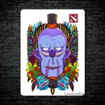 متال پوستر witch doctor از گیم دوتا2 , dota2 با کد E-425