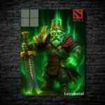 متال پوستر wraith king از گیم دوتا2 , dota2 با کد E-428