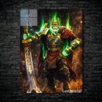 متال پوستر wraith king از گیم دوتا2 , dota2 با کد E-453
