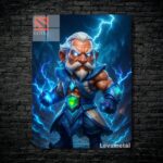 متال پوستر zeus از گیم دوتا2 , dota2 با کد E-458