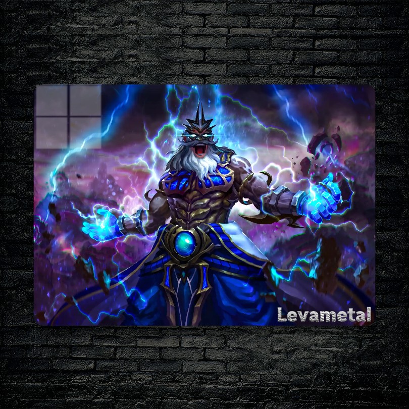 متال پوستر zeus از گیم دوتا2 , dota2 با کد E-470