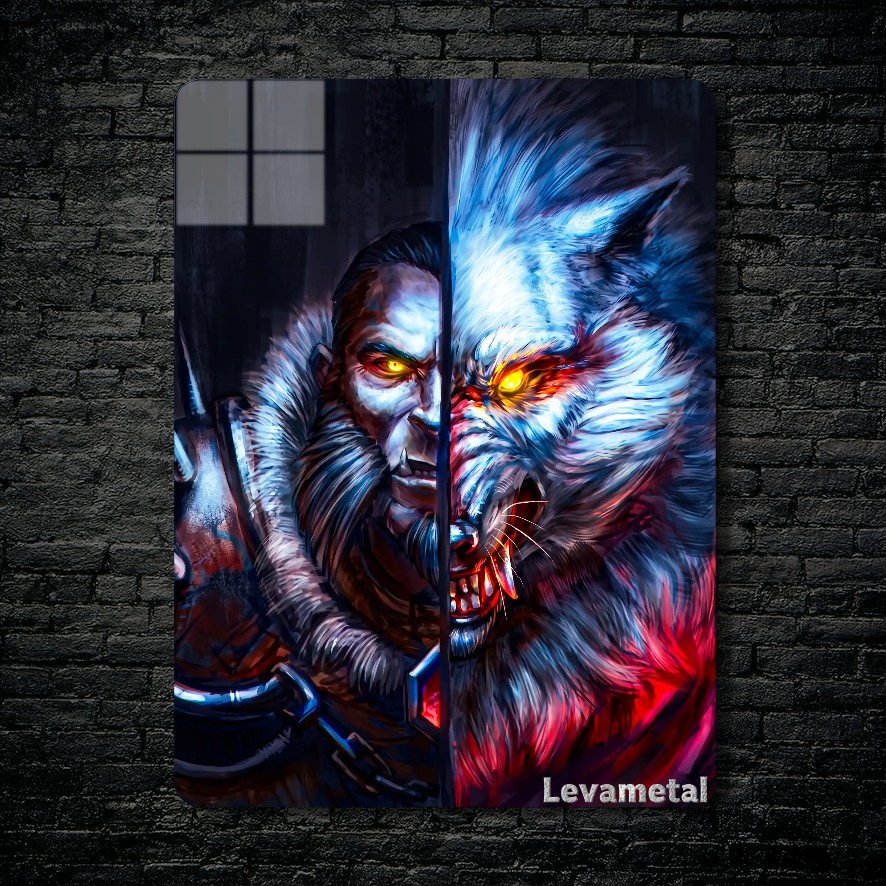 متال پوستر lycan از گیم دوتا2 , dota2 با کد E-511