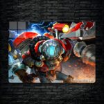 متال پوستر clockwerk از گیم دوتا2 , dota2 با کد E-518