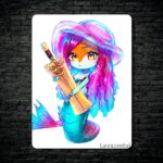 متال پوستر naga siren از گیم دوتا2 , dota2 با کد E-520