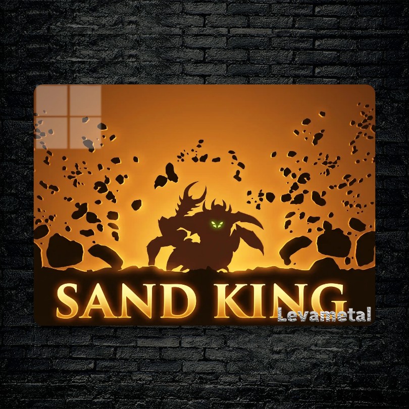 متال پوستر sand king از گیم دوتا2 , dota2 با کد E-523