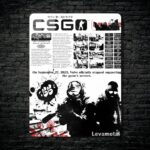 متال پوستر بازی کانتر استرایک Counter Strike با کد E-585