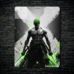 متال پوستر زورو Zoro از انیمه وان پیس One piece با کد E-588